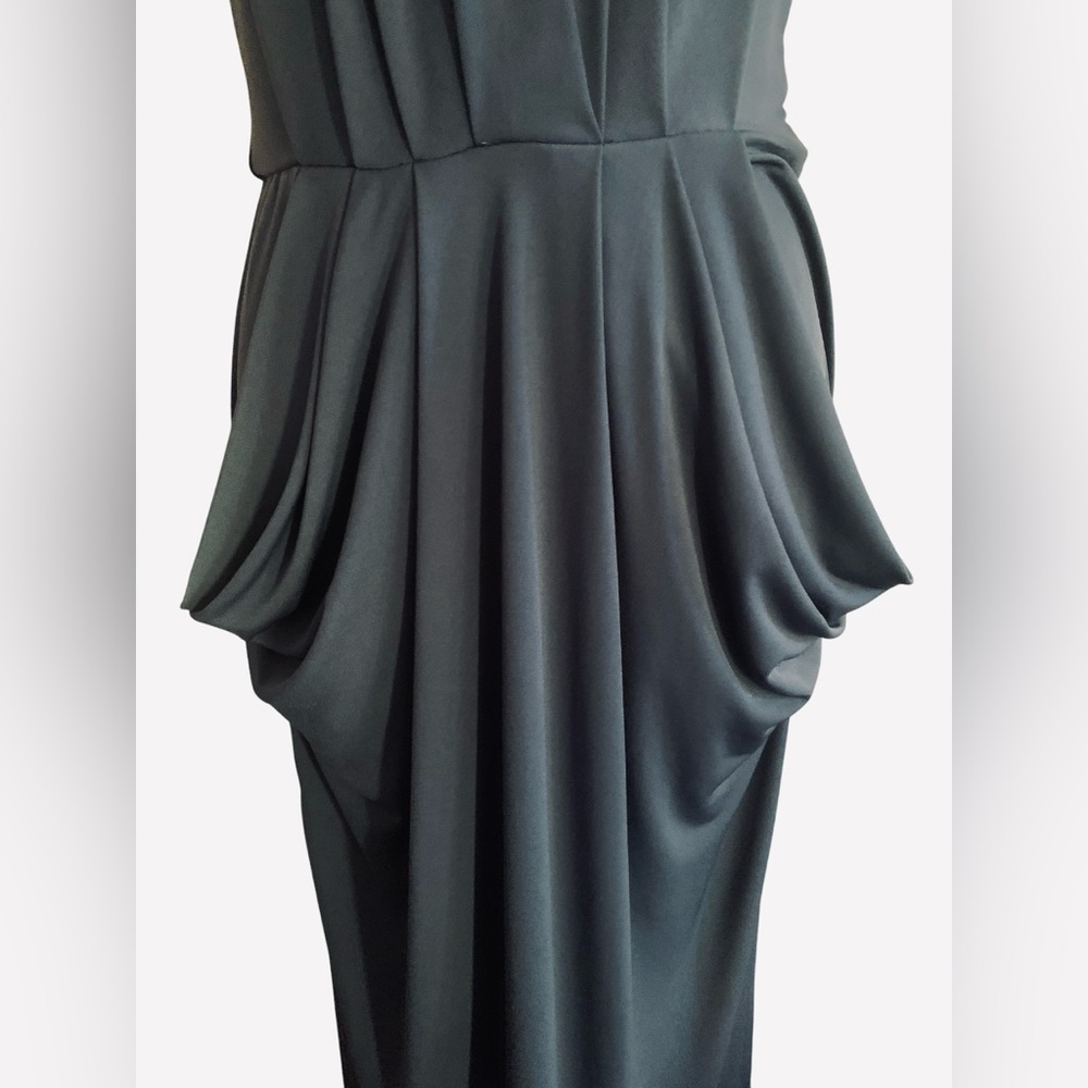 Bcbgeneration Blue/Gray Spaghetti Strap Midi Sund… - image 4